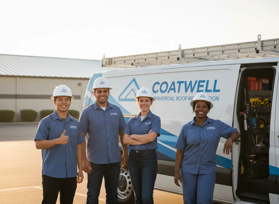 Commercial roof coating company in Ore City, TX